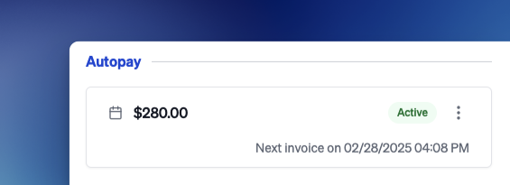 Manage Autopay